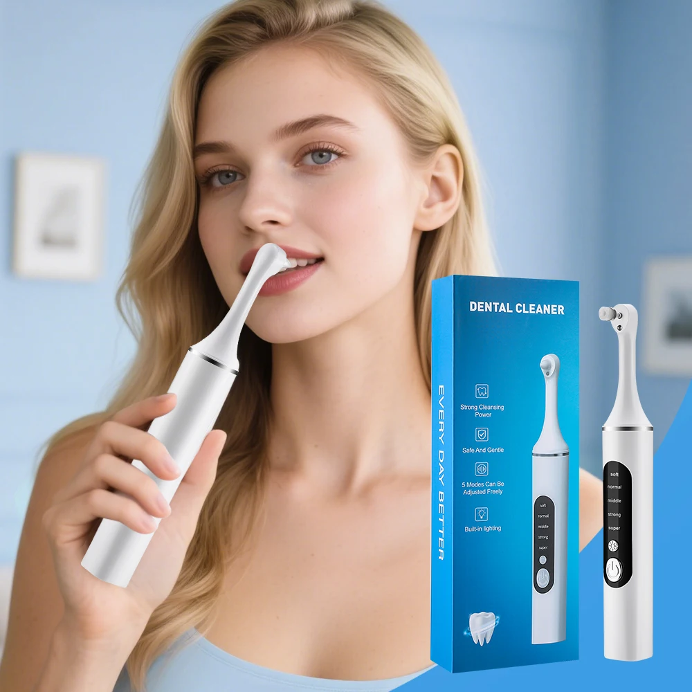 Teeth Whitening Mouthwash - Polidor de dentes elétrico, limpador de
