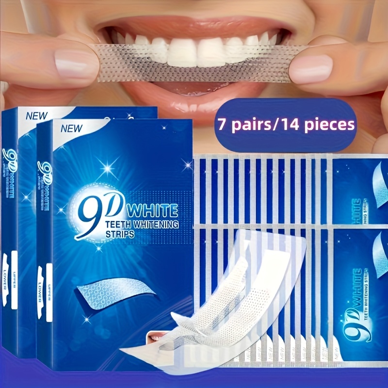 1 caixa (14 peças) tiras de ge - Teeth Whitening Near Me avaliação e preço